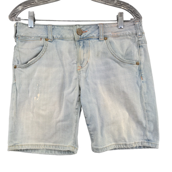 Vigoss Womens Jean Shorts Blue Size 9 Denim 5 Pocket Cotton Blend - Picture 1 of 16